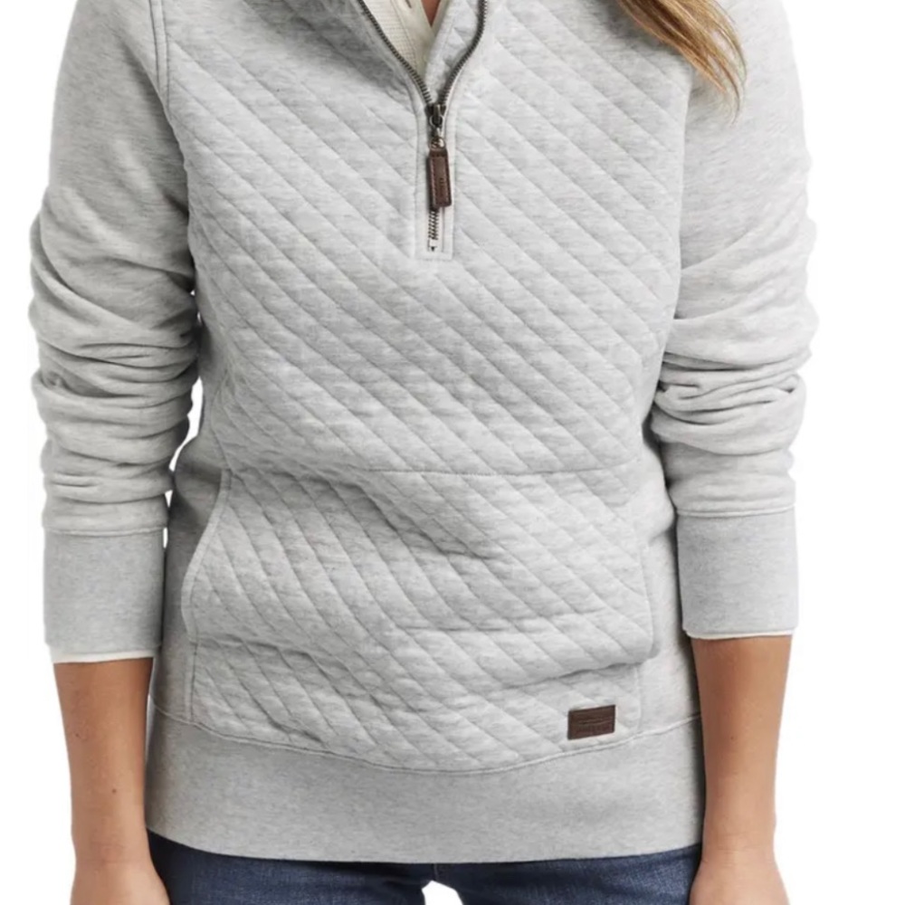 L.L.BEAN Quilted Quarter Zip Pullover Size XL. Like NEW.